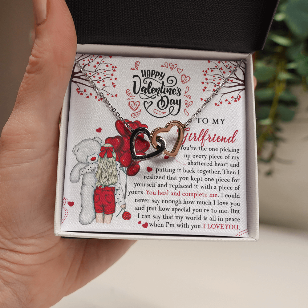 218D Valentine Gift To my Girlfriend Knot Necklace from Boyfriend, Cute Love Gift