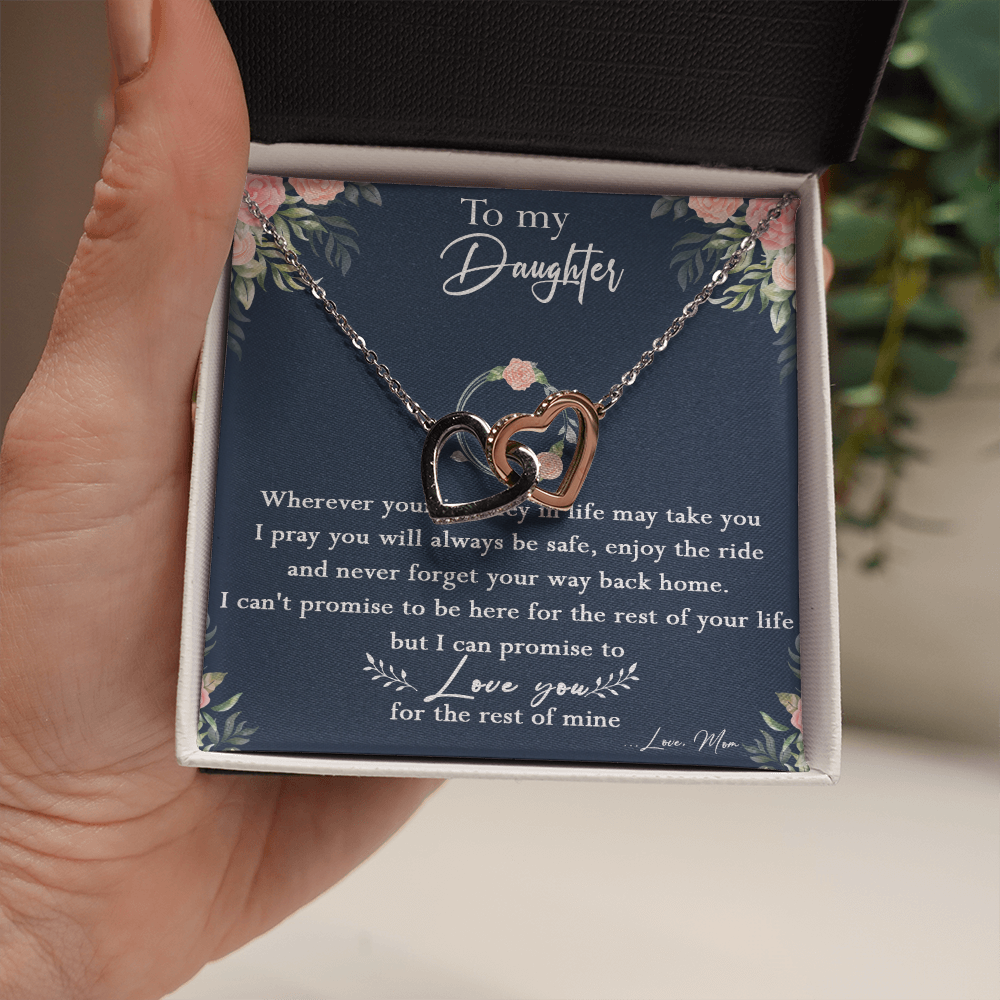 125D Necklace To My Daughter, Daughter Birthday Gift, I Love You Always Necklace