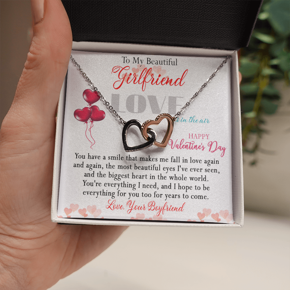 186D Necklace To Beautiful Girlfriend, Necklace Gift from Boyfriend, Valentine Gift