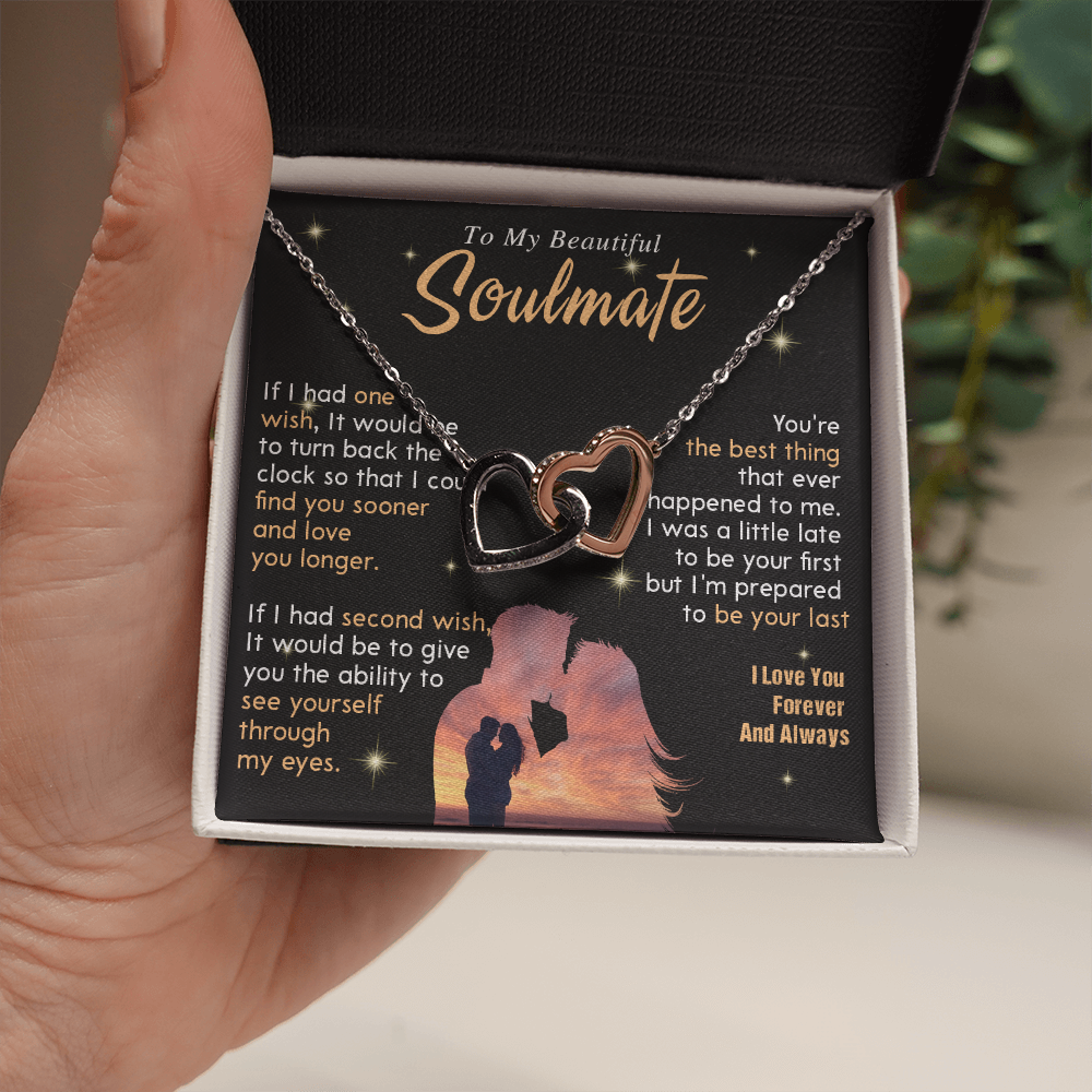 N352D To My Soulmate Necklace, Gift For Wife Girlfriend From Husband, Valentines Day