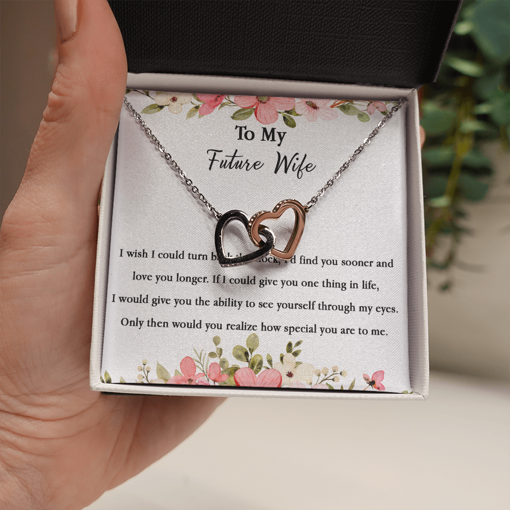 67D Necklace To My Future Wife/Girlfriend, Women Necklace for Her I LOVE YOU Forever