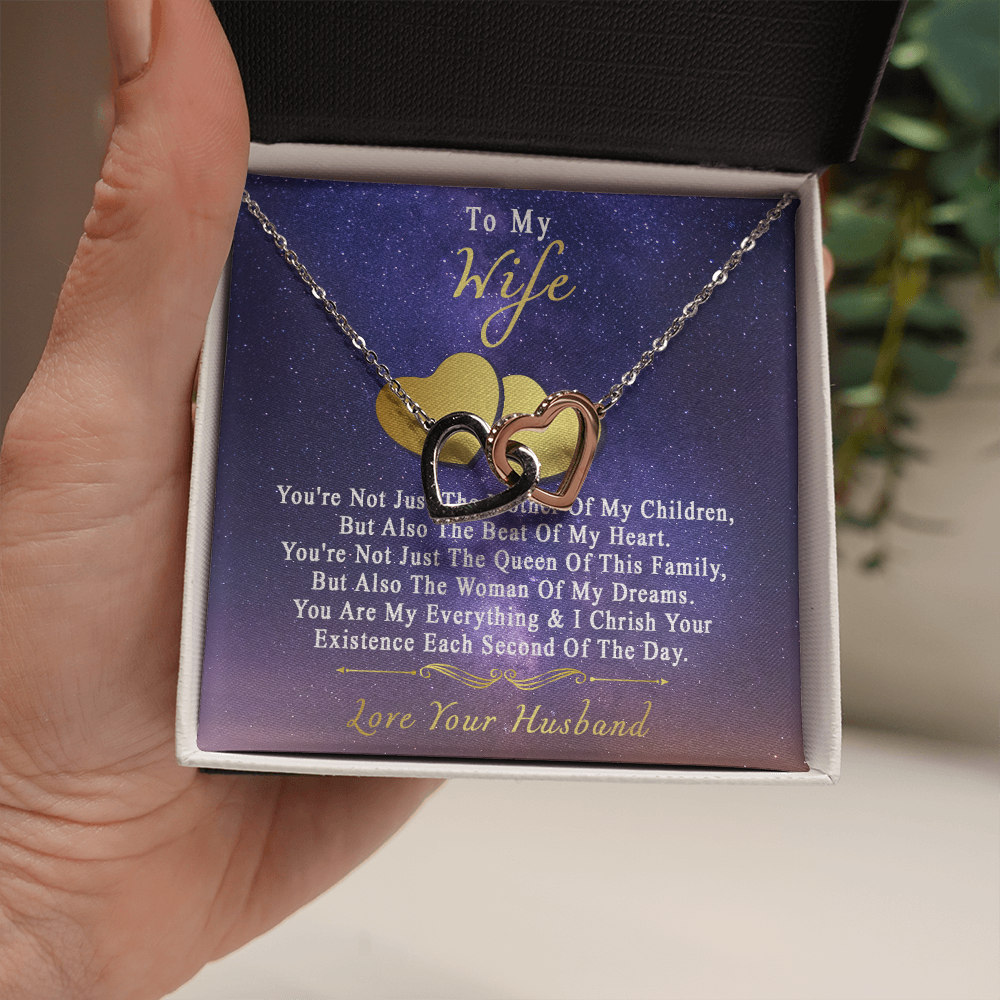 75D Necklace To My Wife, Perfect Gift for Her From Husband, I LOVE YOU Necklace Gift
