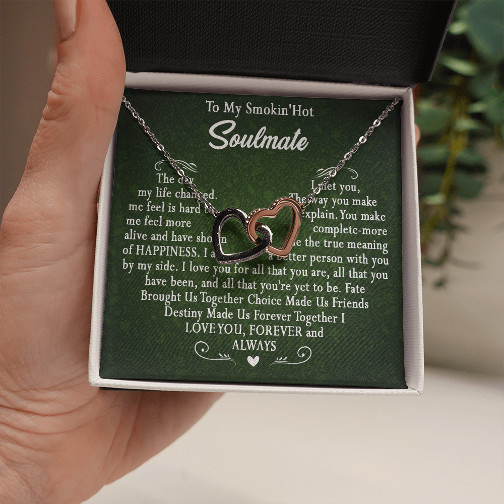 173D To My Smokin Hot Wife Necklace, Necklace Gift For Wife Soulmate Valentine Gift