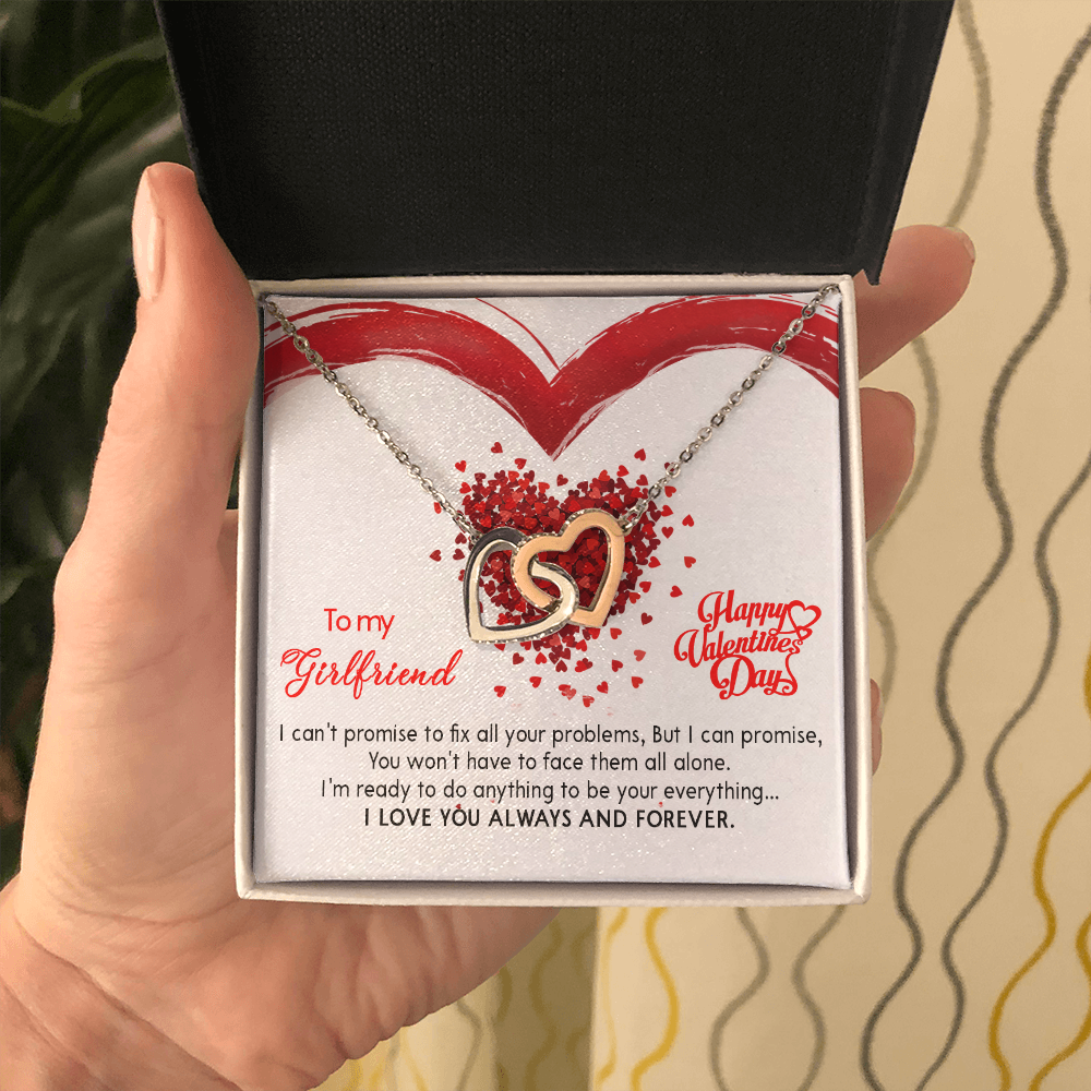 207D Valentine's Day Necklace Gift for Wife from Husband, I LOVE YOU Forever & Always