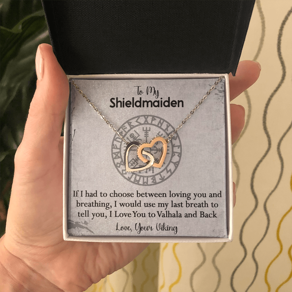 157D To My Shieldmaiden Necklace, Gift for Her, Necklace Viking, I Love You Always