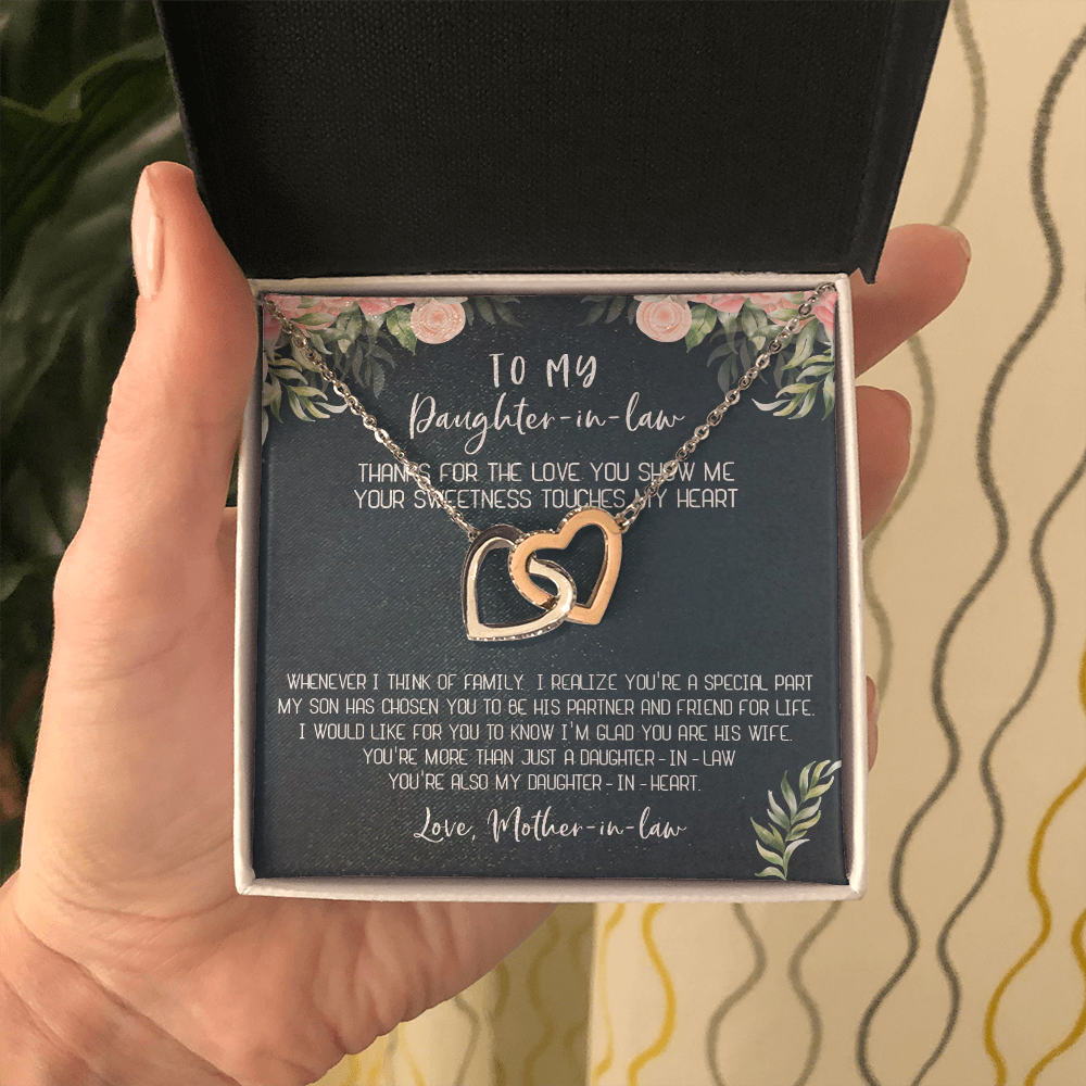 12D Necklace To My Daughter-In-Law, Gift For Daughter In Law from Mother In Law Mom