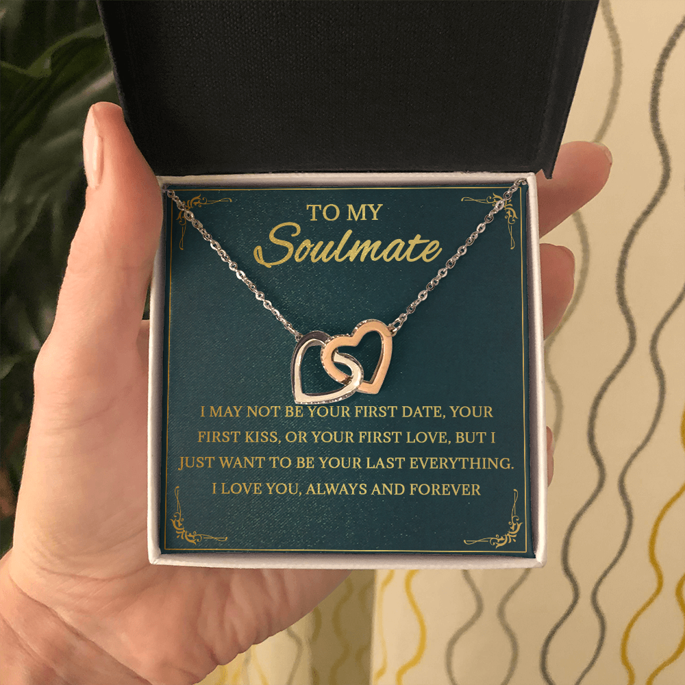 64D Necklace To My Soulmate, Love Gift for Her, Girlfriend Birthday from Husband