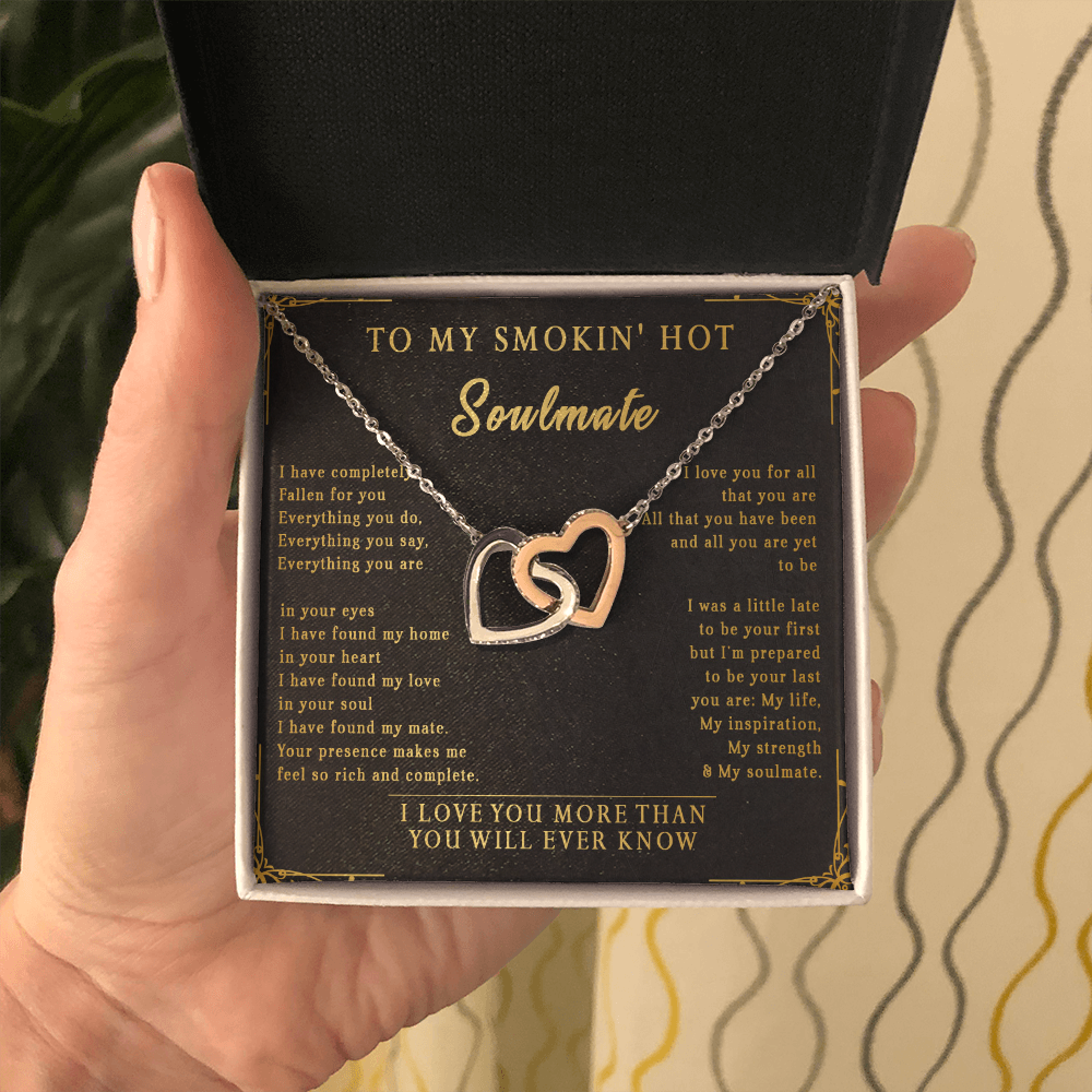 144D Necklace To My Smokin Hot Soulmate, Perfect Gift for Wife/Girlfriend, Birth Gift