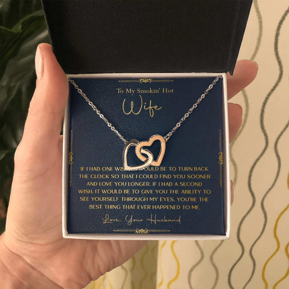 170D Necklace Gift To My Smokin Hot Wife, Gift for Her From Husband, Valentine Gift