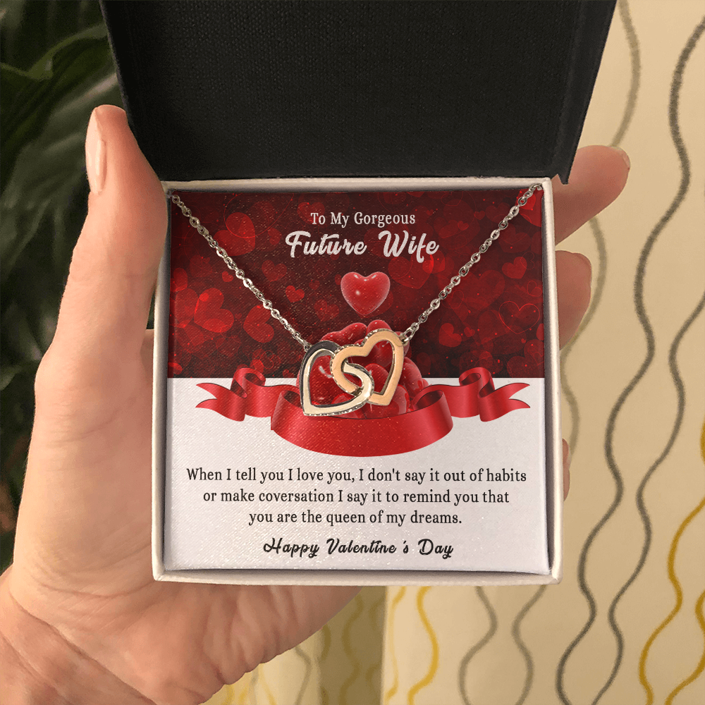 197D To my Gorgeous Future Wife Necklace, Happy Valentine's Day Gift, Women Necklace