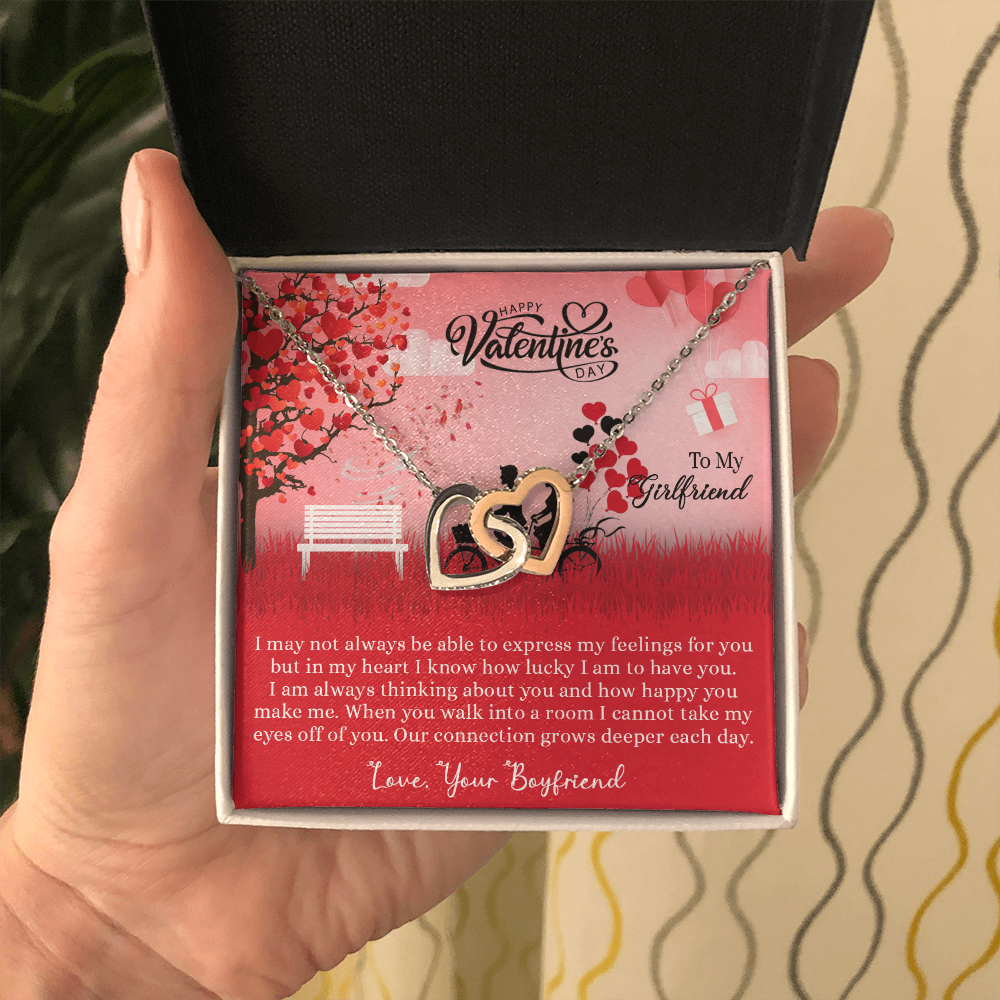 205D Necklace to my Wife, I LOVE YOU Couple Gift from Husband, Happy Valentine's Day