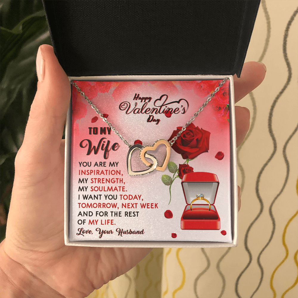 209D To my Wife Gift from Husband, I LOVE YOU Forever & Always, Valentine's Day Gift