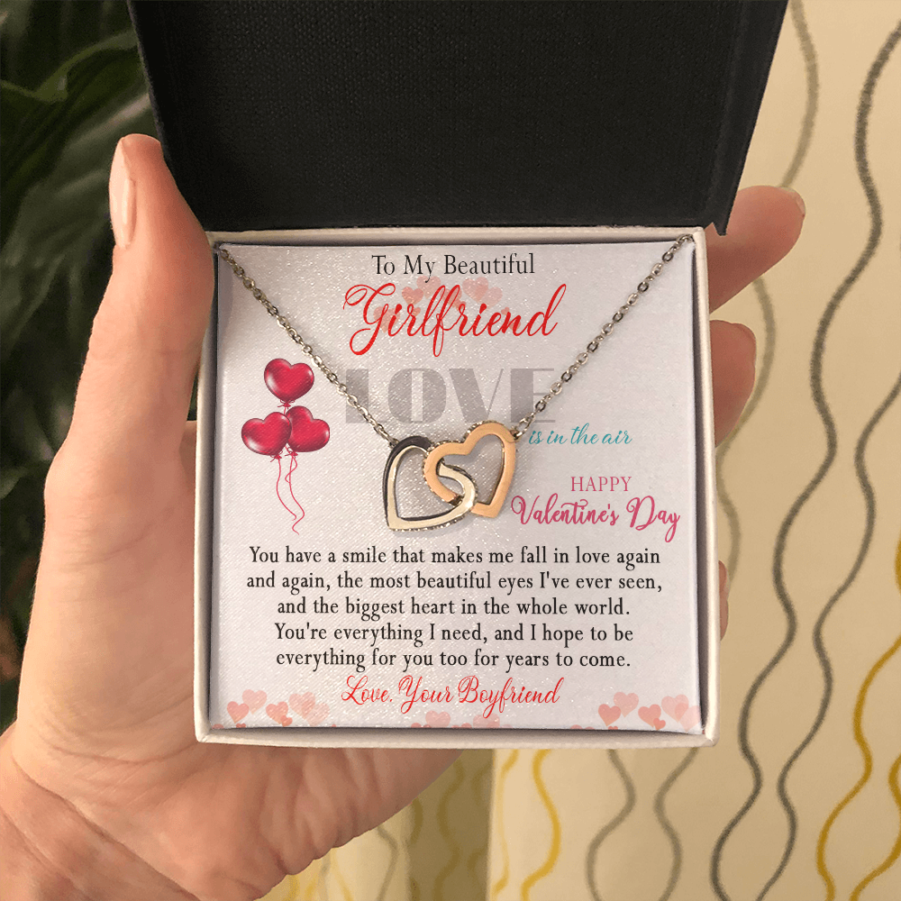 186D Necklace To Beautiful Girlfriend, Necklace Gift from Boyfriend, Valentine Gift