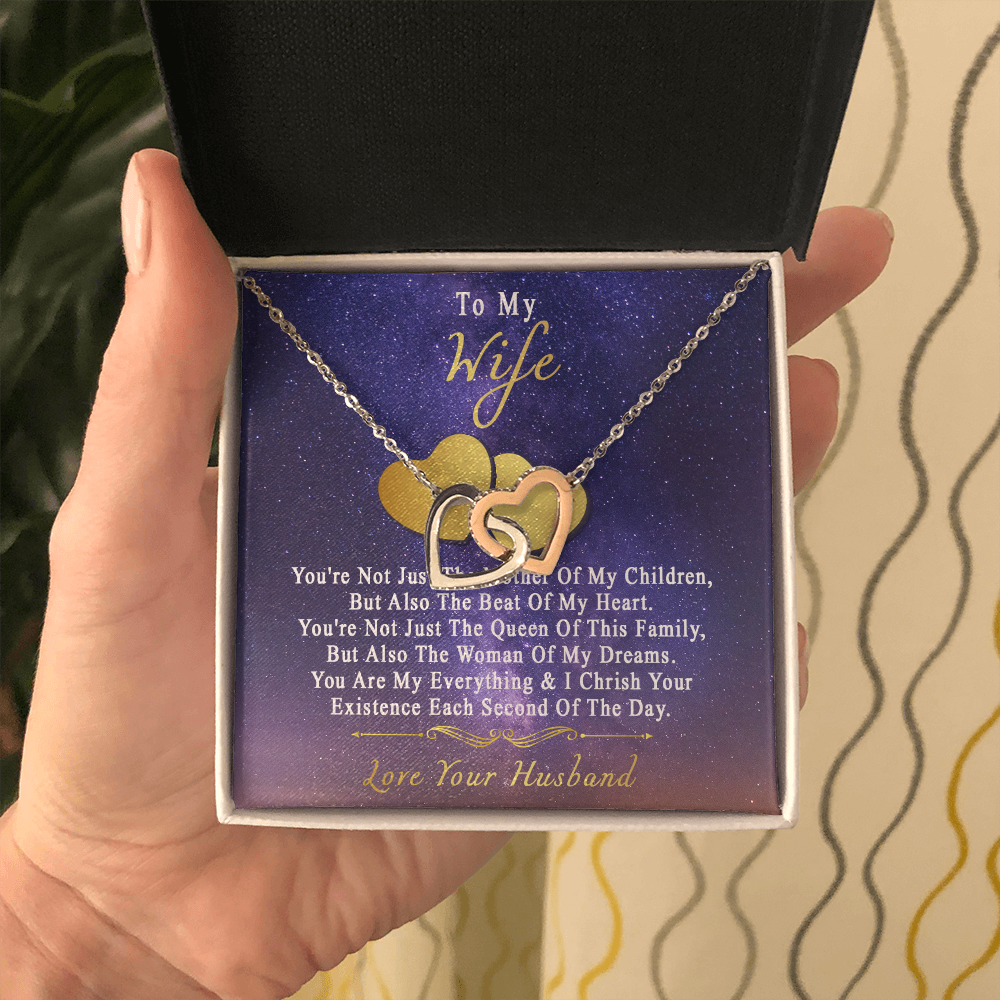 75D Necklace To My Wife, Perfect Gift for Her From Husband, I LOVE YOU Necklace Gift