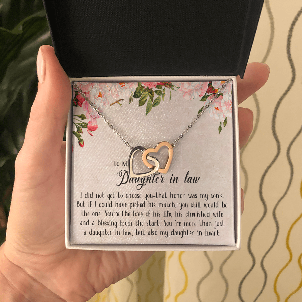 153D Necklace To My Daughter in law, Cute Necklace Gift from Dad Mom, Birthday Gift