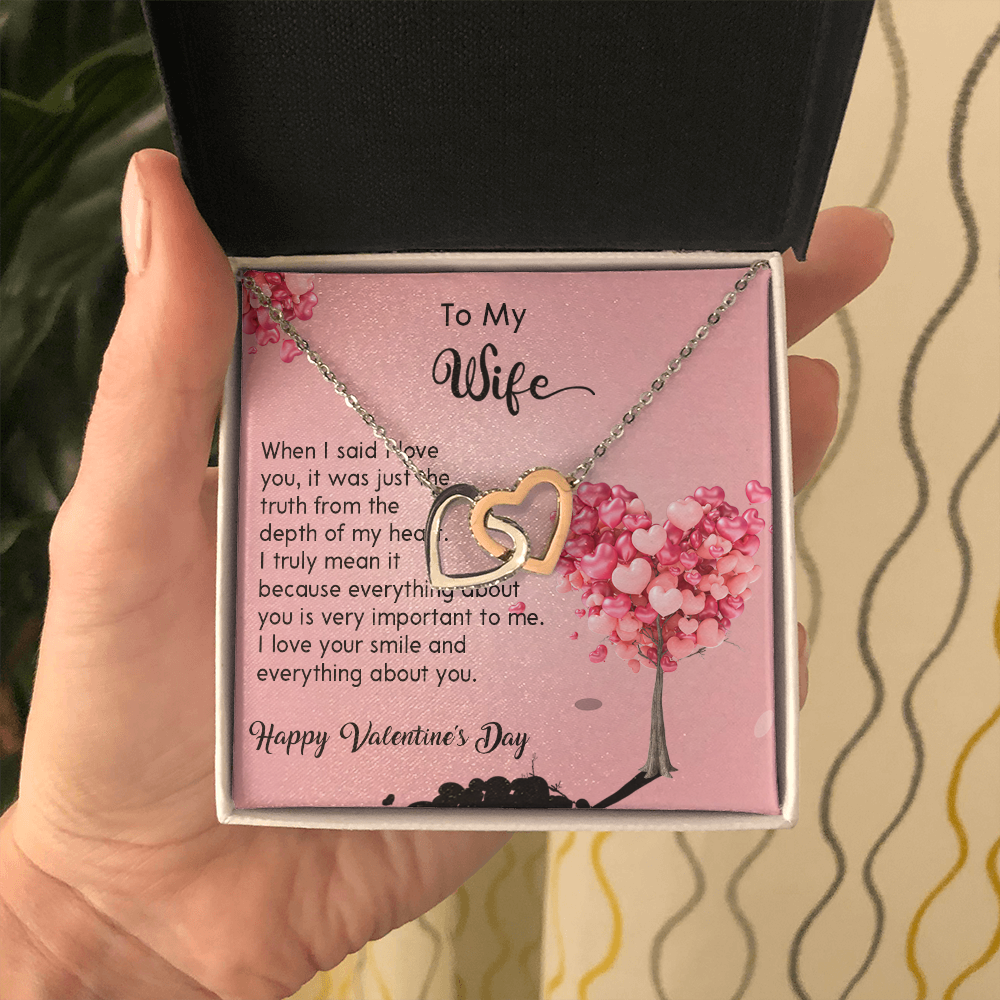 208D Wife Necklace Gift from Husband, LOVE YOU Forever & Always, Valentine's Day Gift