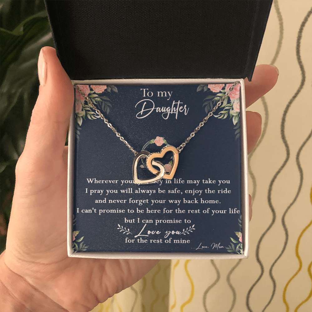 125D Necklace To My Daughter, Daughter Birthday Gift, I Love You Always Necklace