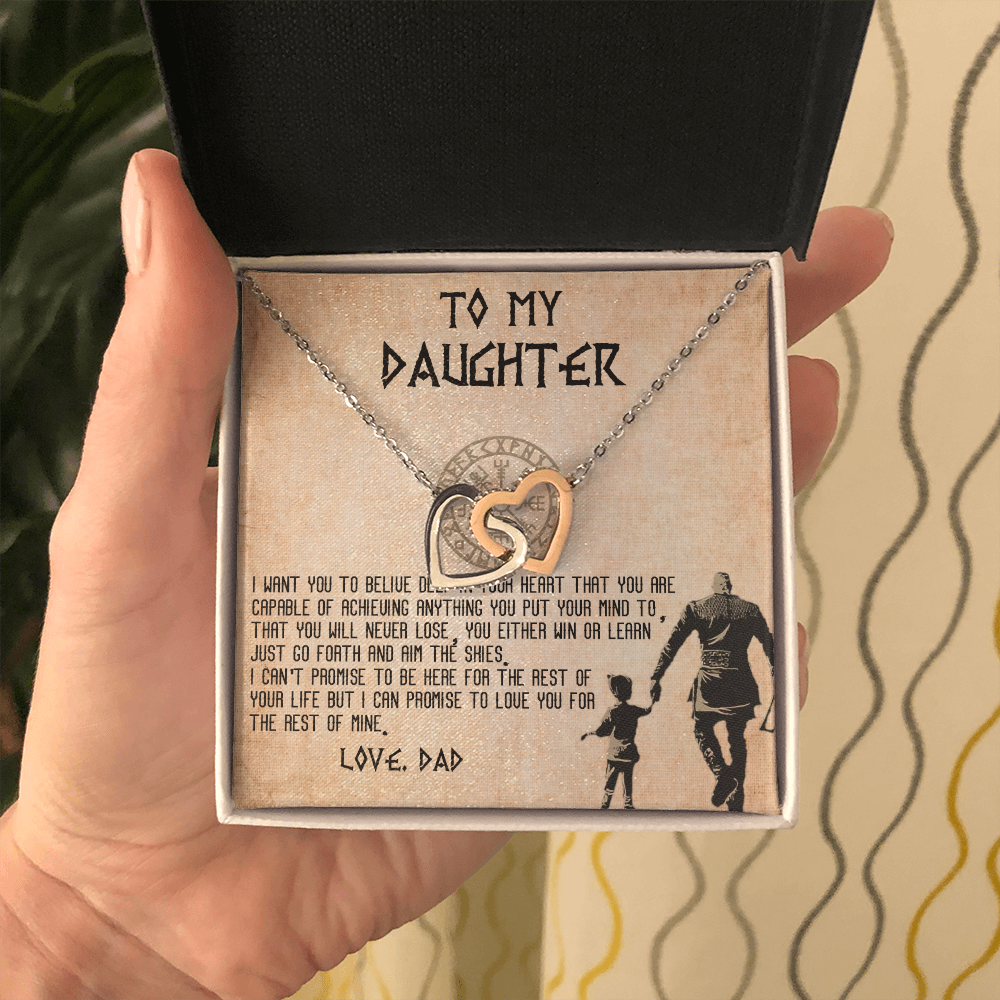 13D To my Daughter Necklace, Viking Dad Gift for Daughter, Daughter Birthday Gifts