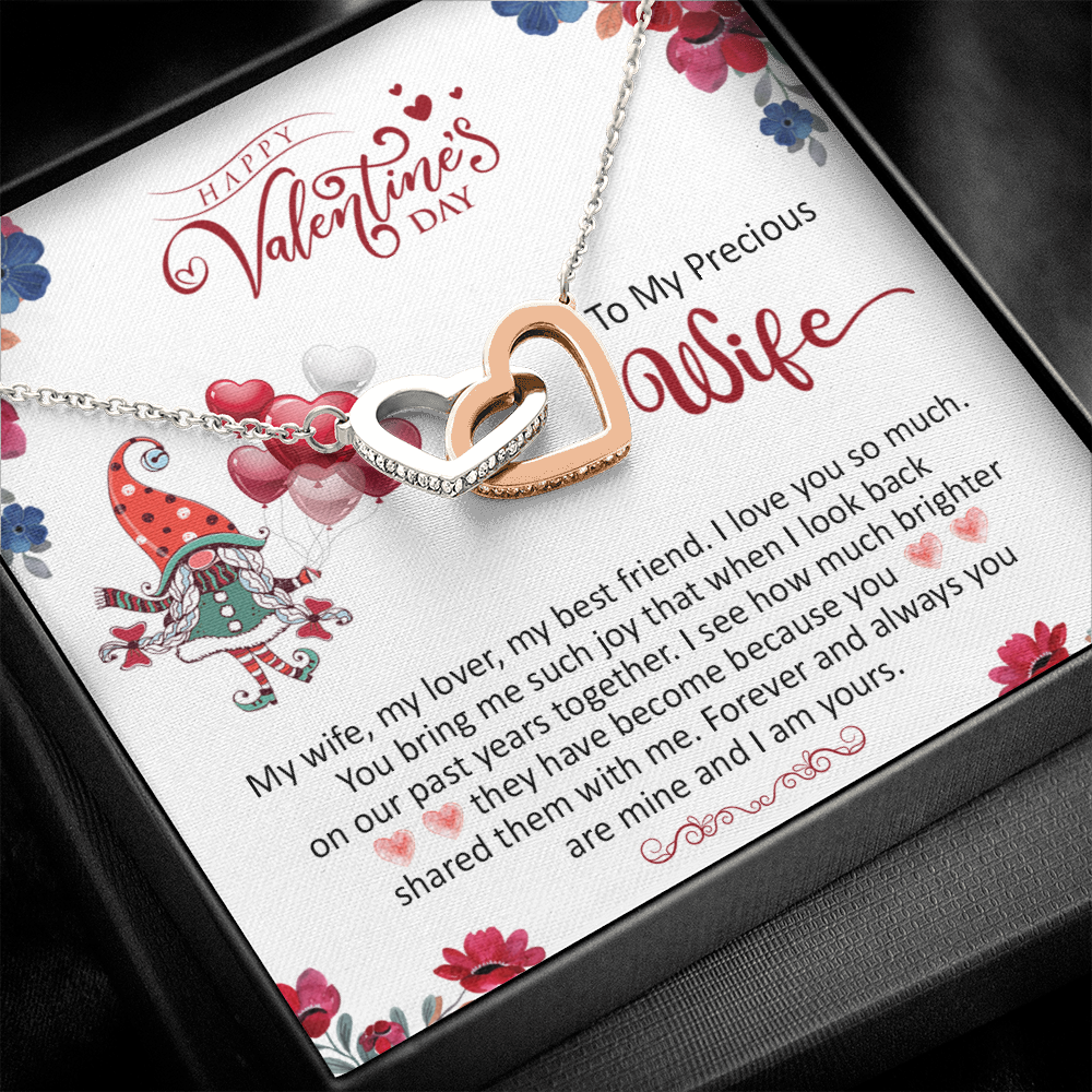 200D To my Precious Wife, Wife Necklace Valentine Gift, my Wife Necklace, I Love You