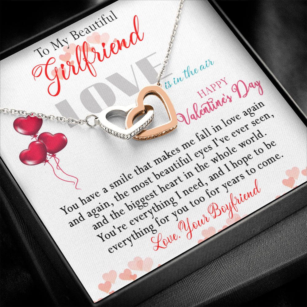 186D Necklace To Beautiful Girlfriend, Necklace Gift from Boyfriend, Valentine Gift