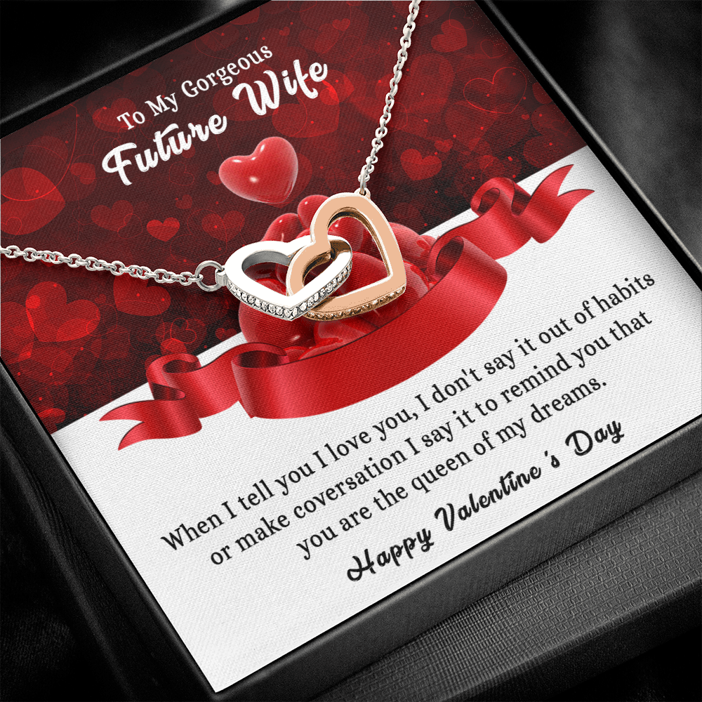 197D To my Gorgeous Future Wife Necklace, Happy Valentine's Day Gift, Women Necklace