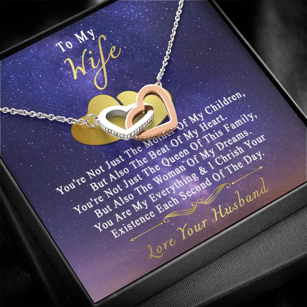 75D Necklace To My Wife, Perfect Gift for Her From Husband, I LOVE YOU Necklace Gift