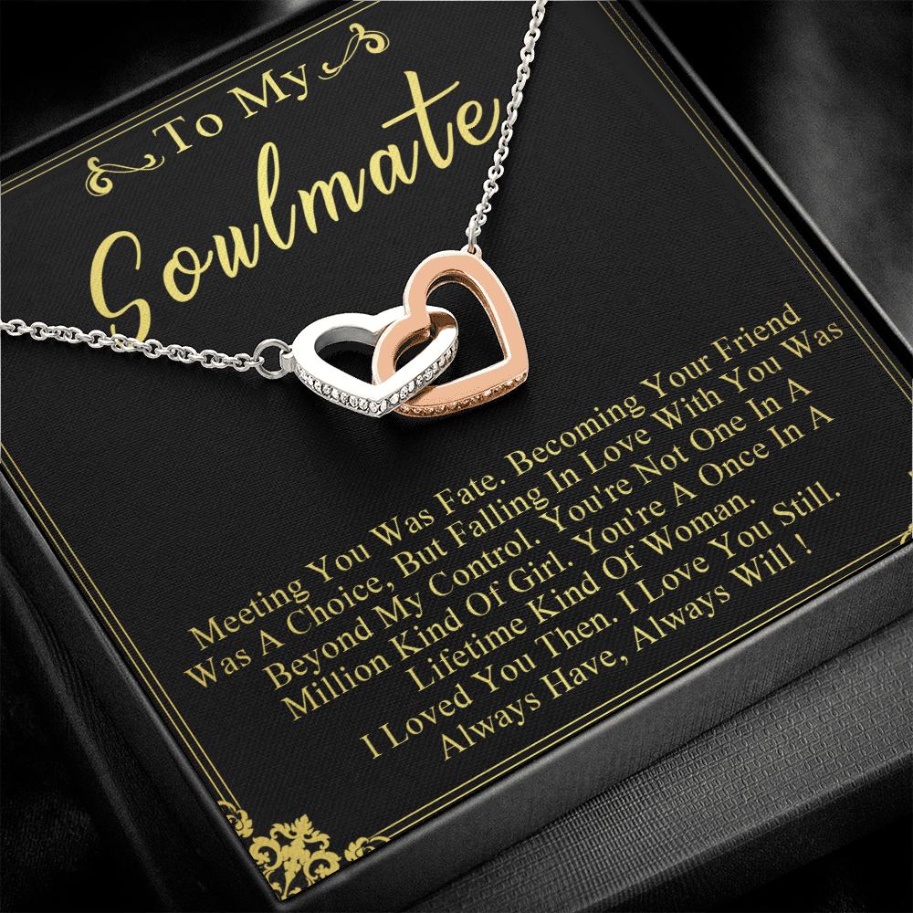 N358D To My Soulmate Necklace Engagement Anniversary Gift for Her Birthday