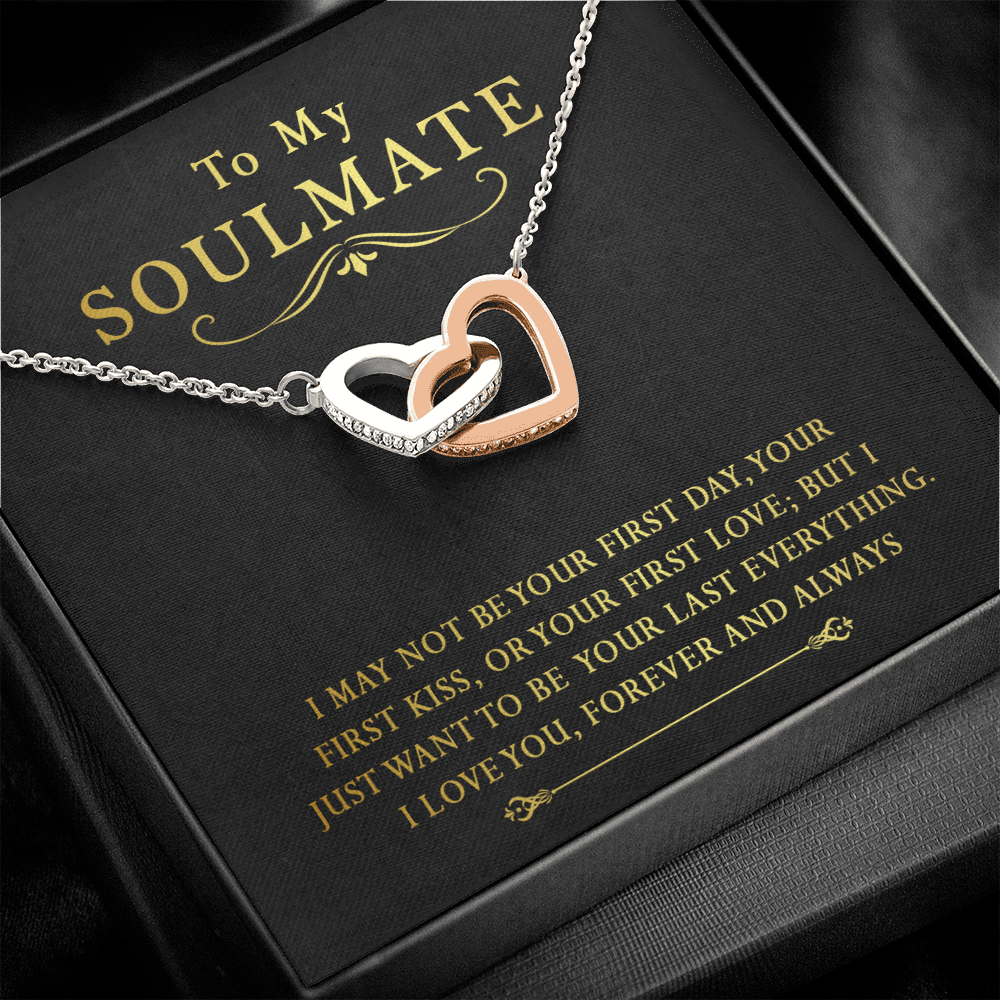 158D To My Soulmate Necklace, Gift for Her Necklace, I Love You Forever & Always