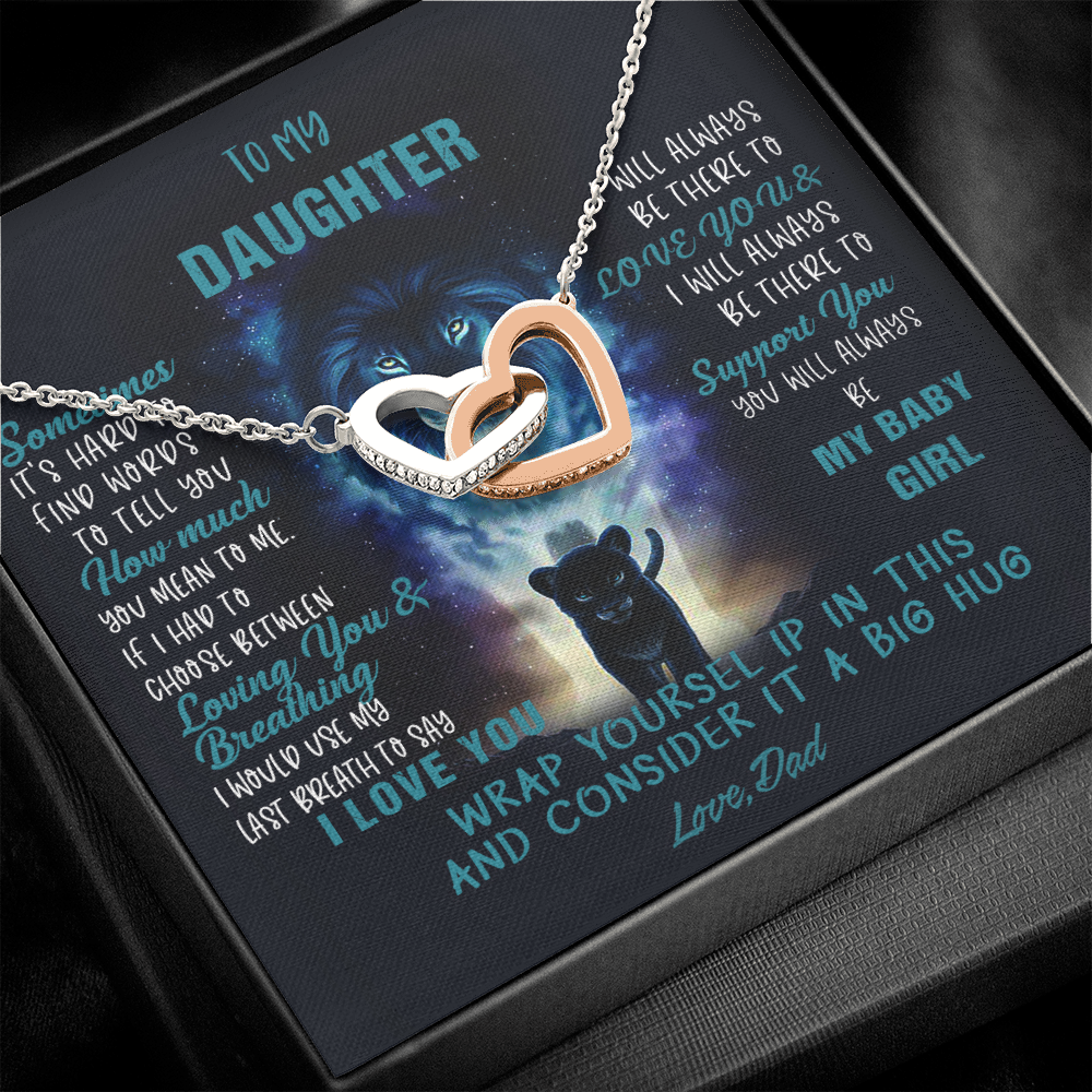 N350D To My Daughter Necklace, Daughter Father Necklace, Daughter Gift from Dad