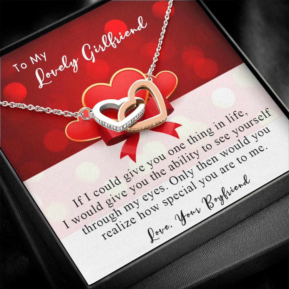254D Necklace To My Lovely Girlfriend, Gift for Her From Boyfriend, Couple Love Gift