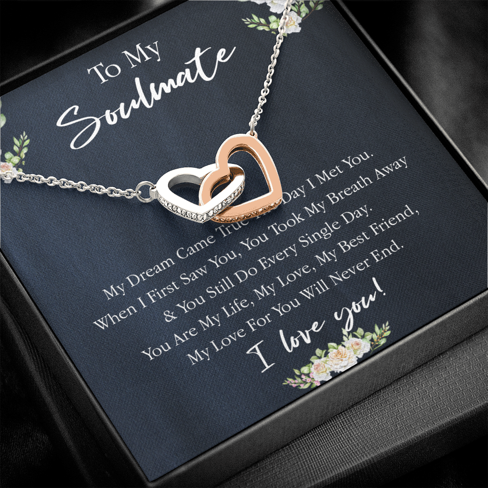 161D Necklace Gift To My Soulmate, Valentine Gift for Her, I Love You Every Day