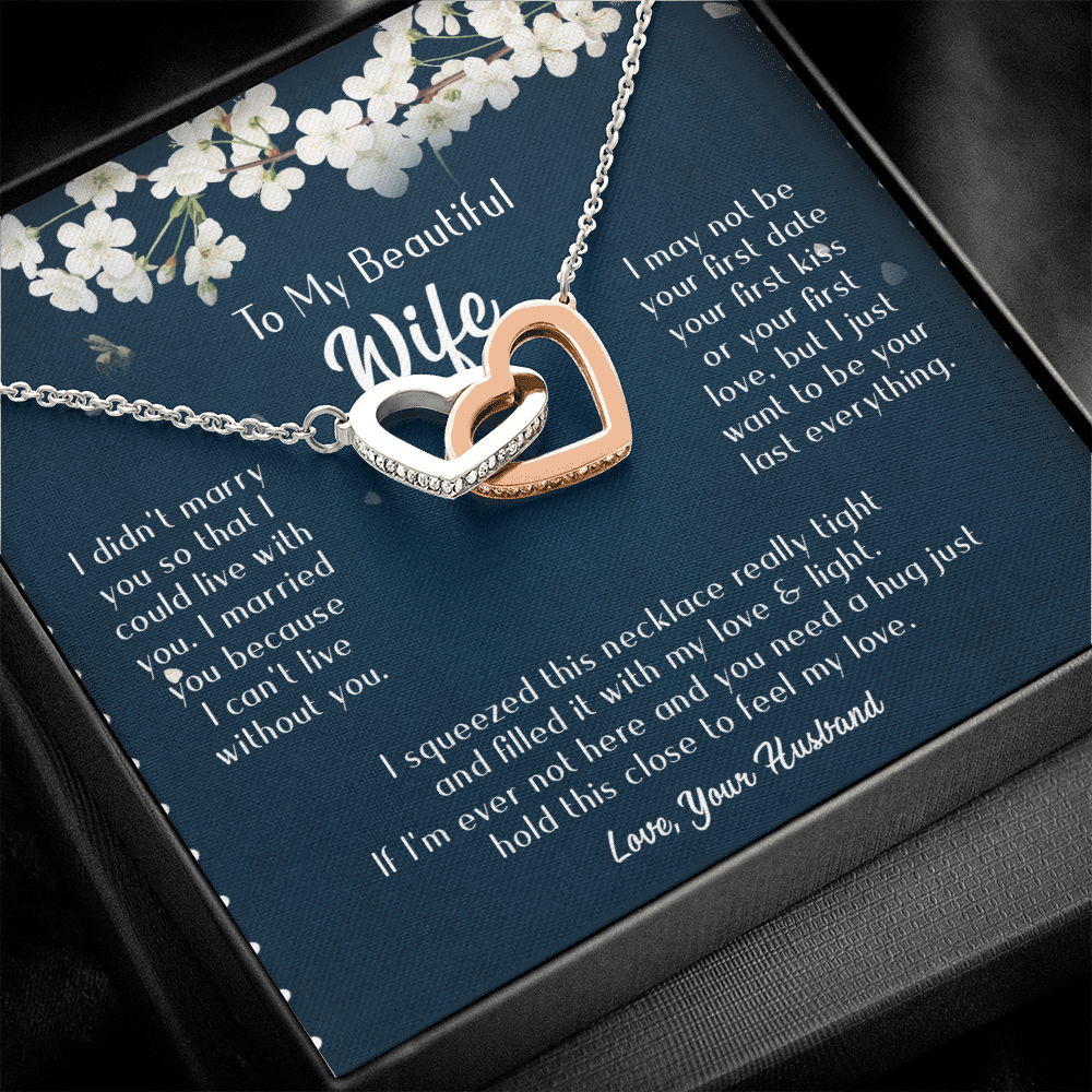 163D Necklace Gift To Beautiful Wife, Valentine Gift for Her, I Married Perfect Wife