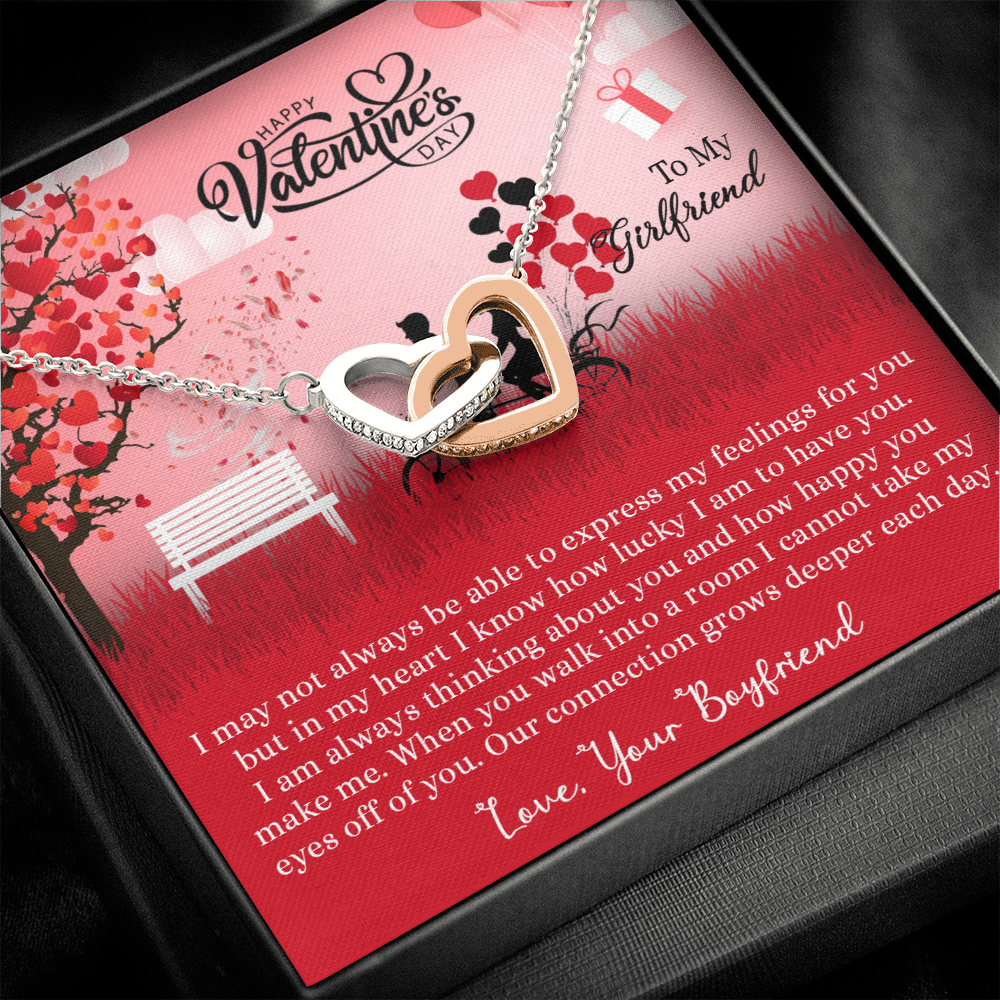 205D Necklace to my Wife, I LOVE YOU Couple Gift from Husband, Happy Valentine's Day