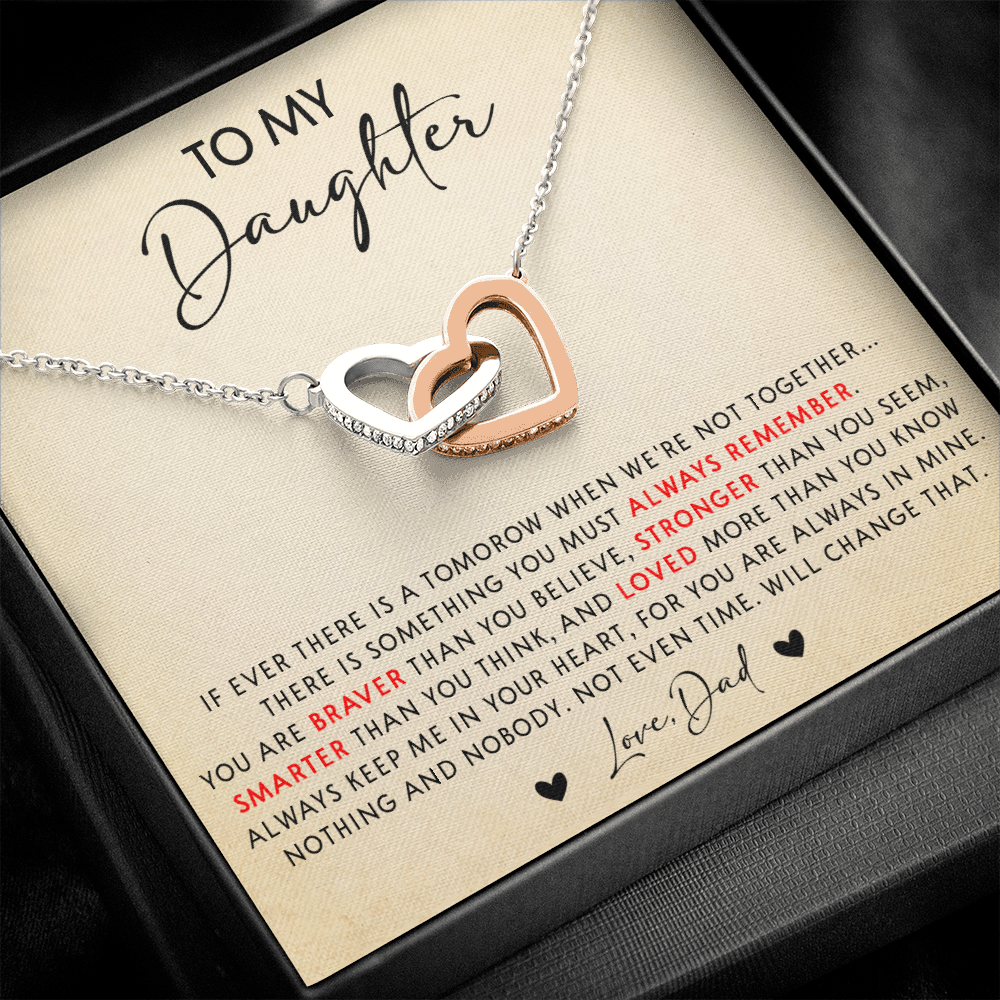 N349D To My Daughter Necklace, Daughter Father Necklace, Gift For Daughter From Dad