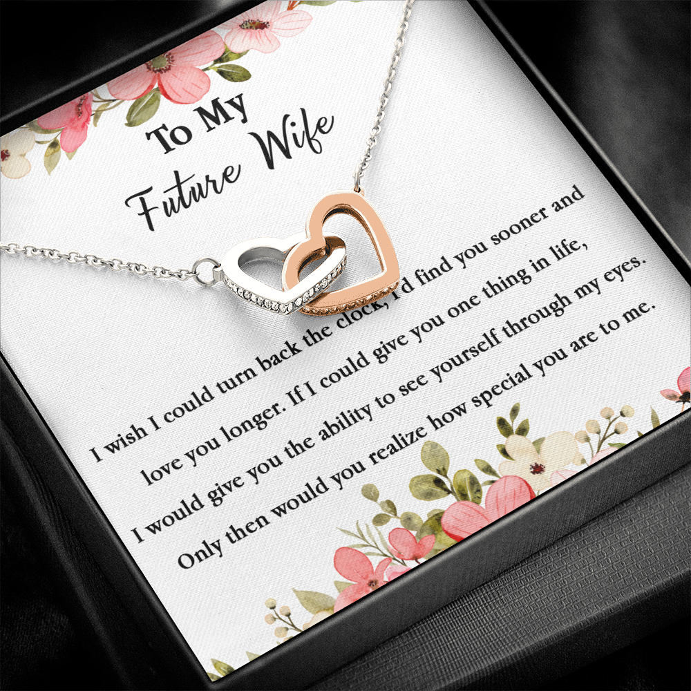 67D Necklace To My Future Wife/Girlfriend, Women Necklace for Her I LOVE YOU Forever