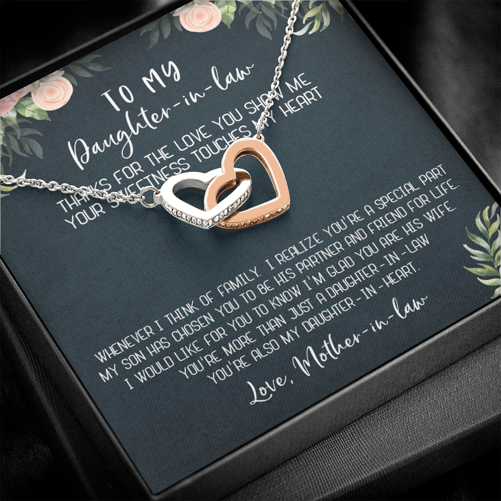 12D Necklace To My Daughter-In-Law, Gift For Daughter In Law from Mother In Law Mom