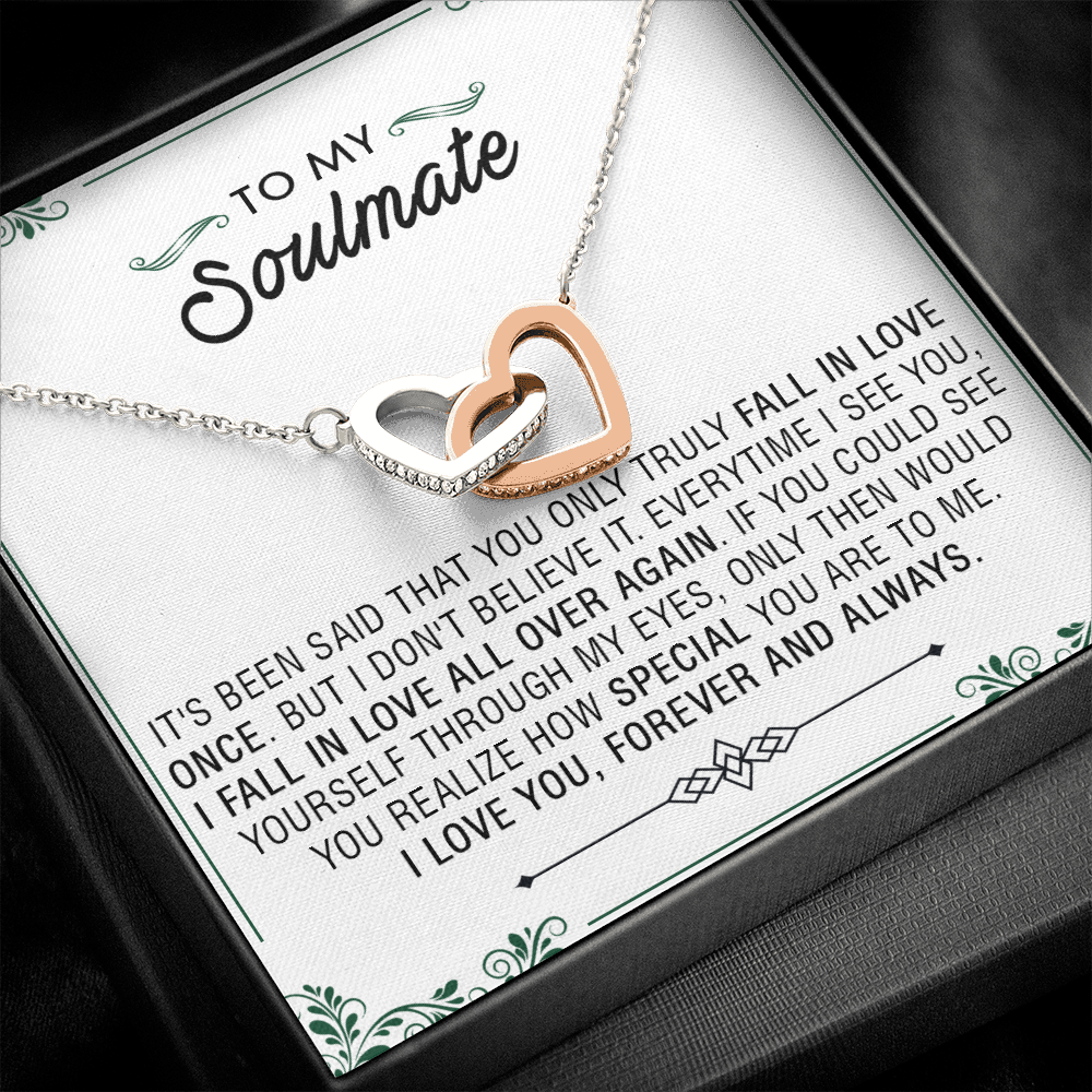 N353D To My Soulmate Necklace Engagement Anniversary Gift for Her Birthday