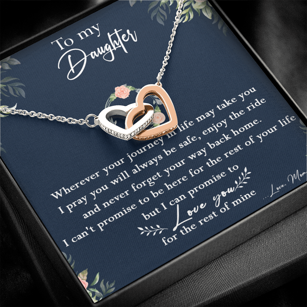 125D Necklace To My Daughter, Daughter Birthday Gift, I Love You Always Necklace