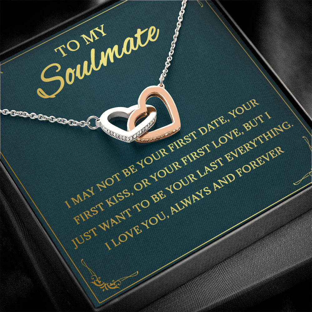 64D Necklace To My Soulmate, Love Gift for Her, Girlfriend Birthday from Husband