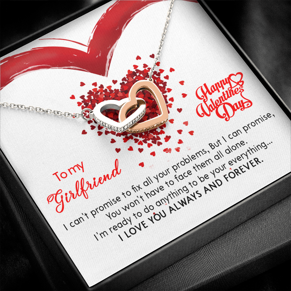 207D Valentine's Day Necklace Gift for Wife from Husband, I LOVE YOU Forever & Always