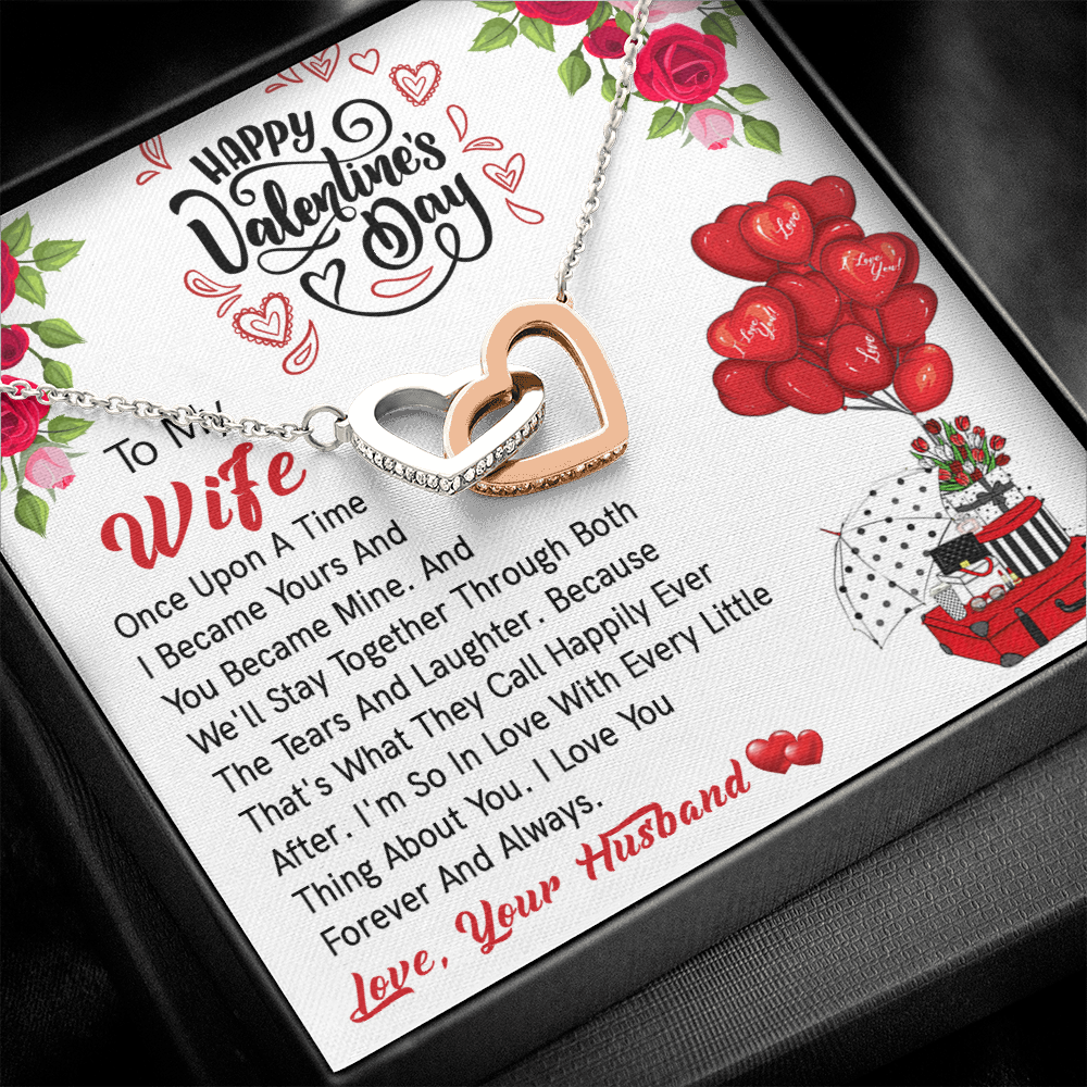 206D Valentine's Day Necklace Gift for Wife, I LOVE YOU Forever & Always Couple Gift