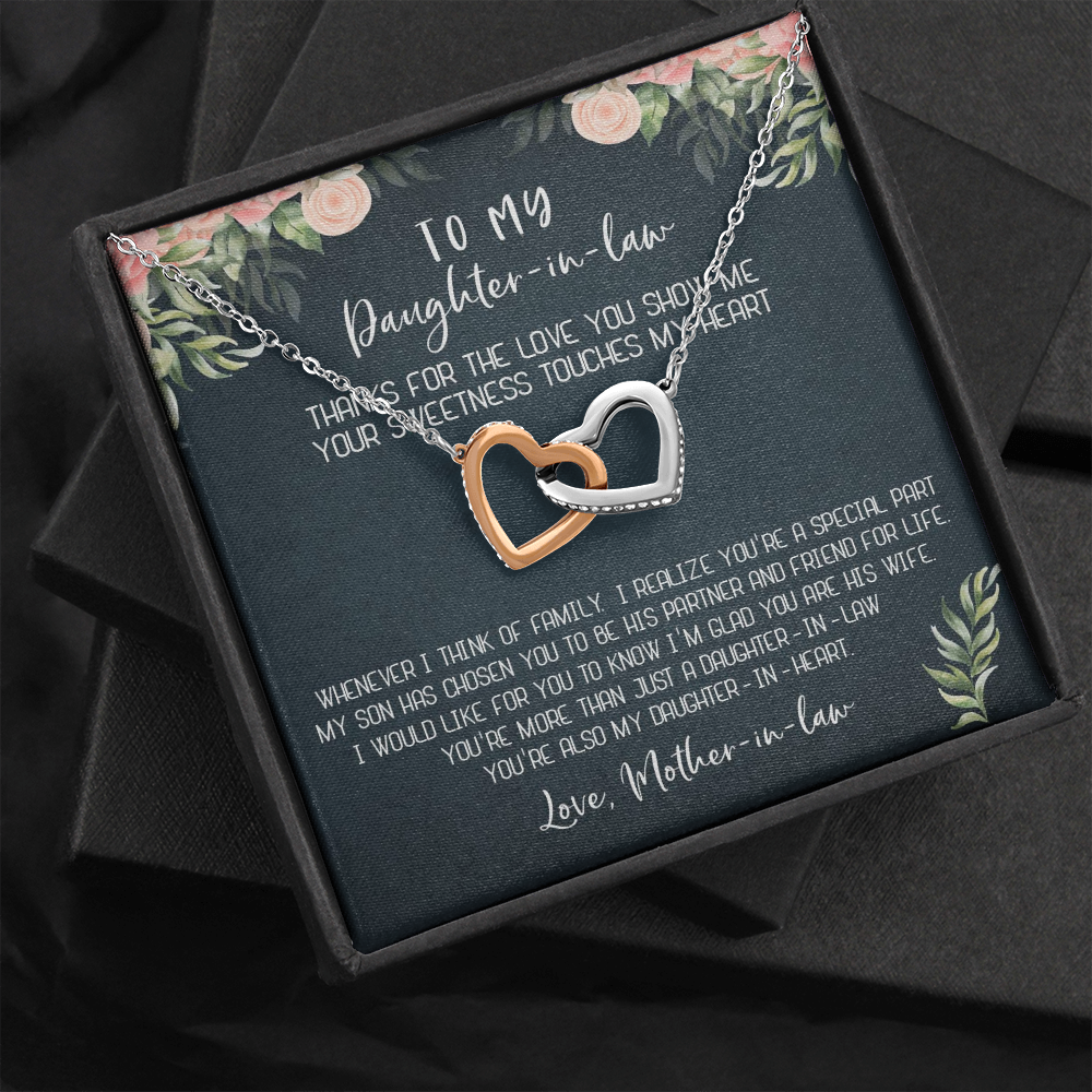 12D Necklace To My Daughter-In-Law, Gift For Daughter In Law from Mother In Law Mom