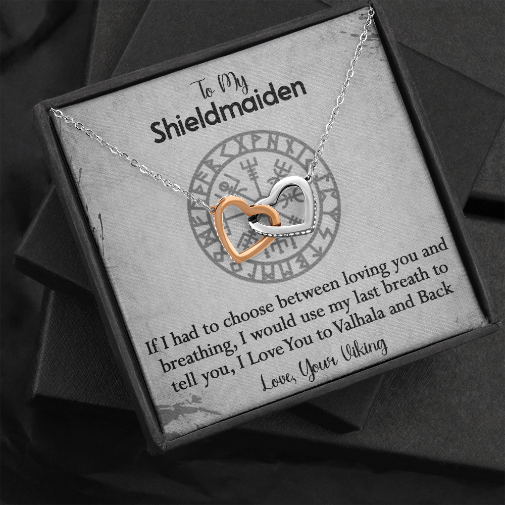 157D To My Shieldmaiden Necklace, Gift for Her, Necklace Viking, I Love You Always