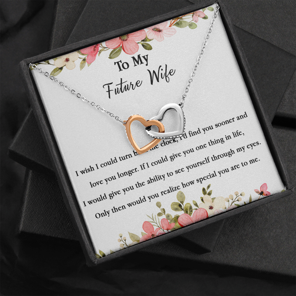 67D Necklace To My Future Wife/Girlfriend, Women Necklace for Her I LOVE YOU Forever