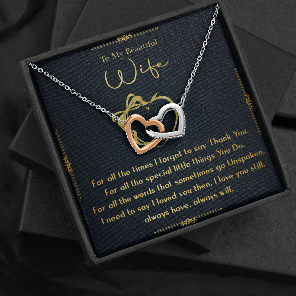 N356D To My Wife Necklace, Gift For Wife, Anniversary Gift For Wife, Necklace For Wife