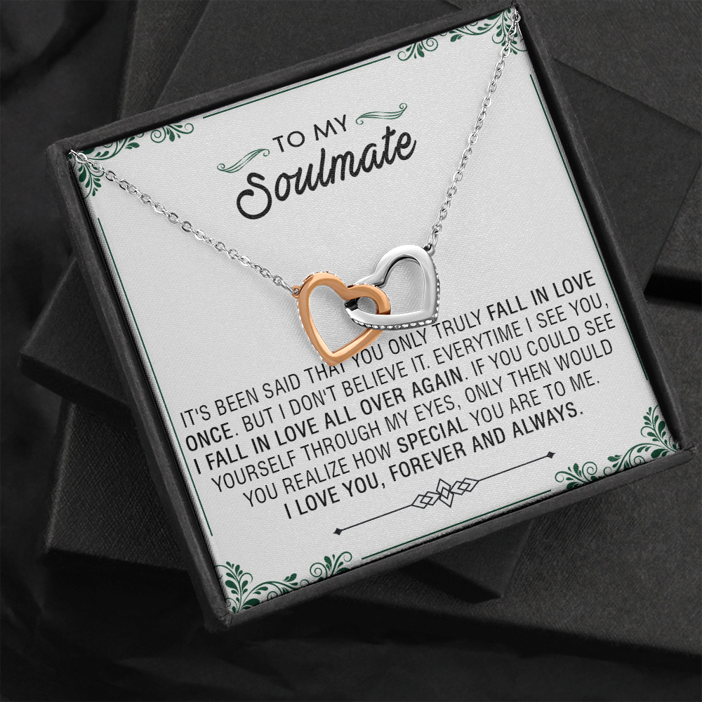N353D To My Soulmate Necklace Engagement Anniversary Gift for Her Birthday