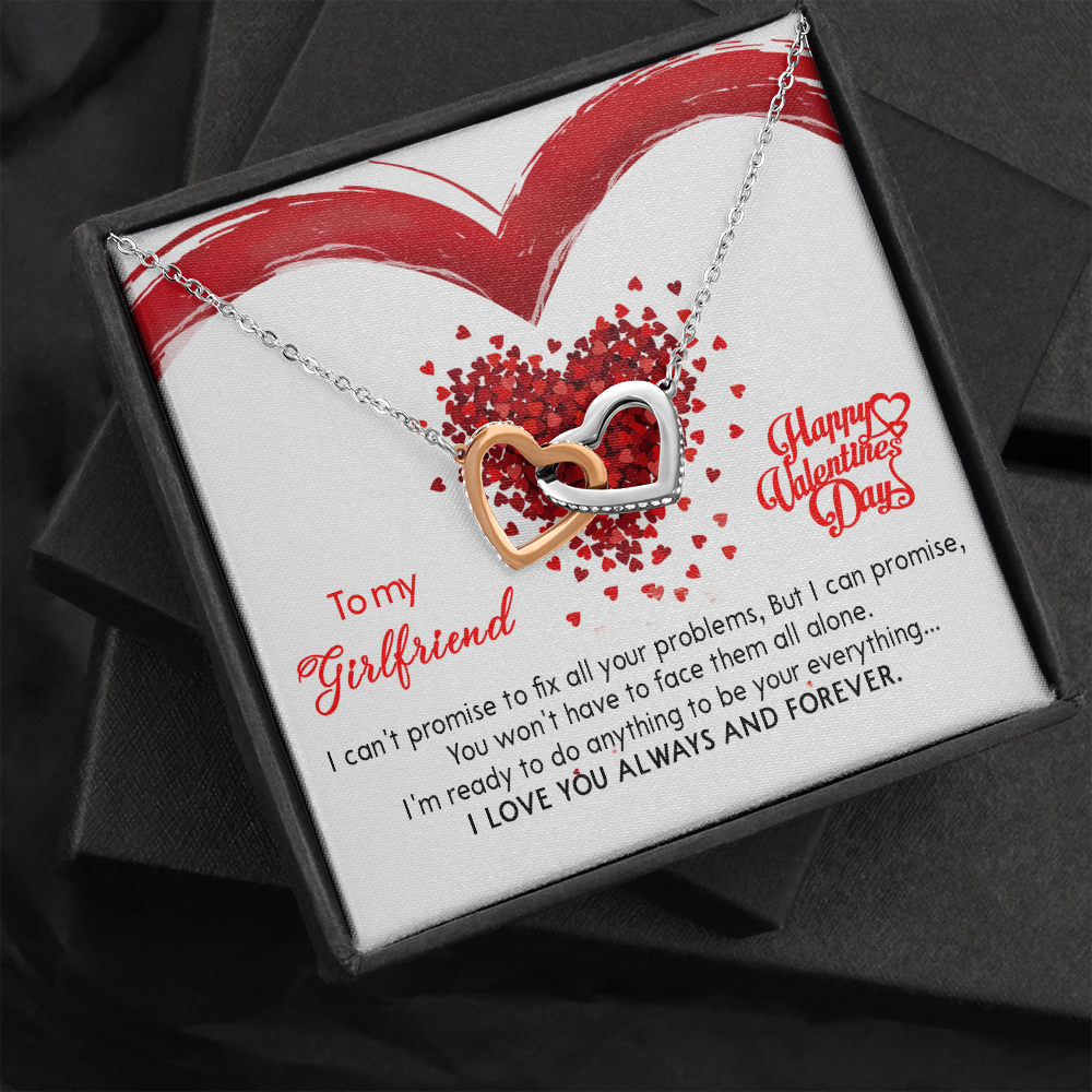 207D Valentine's Day Necklace Gift for Wife from Husband, I LOVE YOU Forever & Always