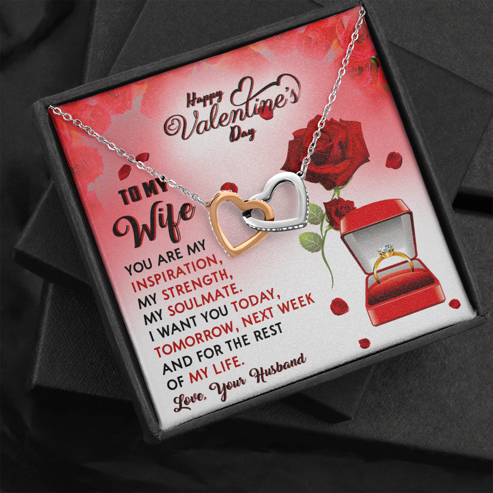 209D To my Wife Gift from Husband, I LOVE YOU Forever & Always, Valentine's Day Gift