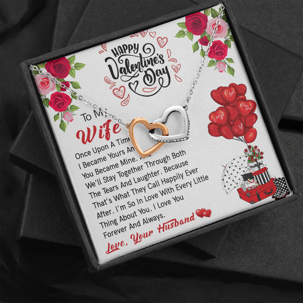 206D Valentine's Day Necklace Gift for Wife, I LOVE YOU Forever & Always Couple Gift