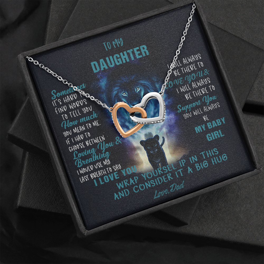 N350D To My Daughter Necklace, Daughter Father Necklace, Daughter Gift from Dad